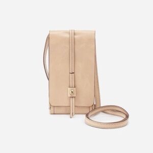 HOBO International Token Smartphone Wallet Crossbody Bag Light Beige